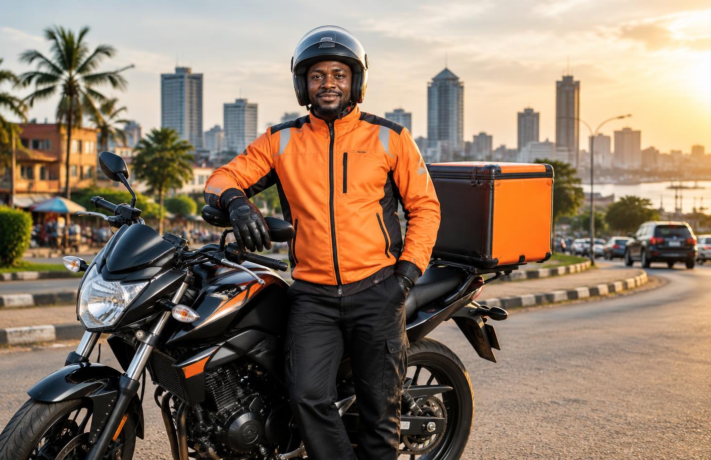Livreur JayJal Livreur avec sa moto